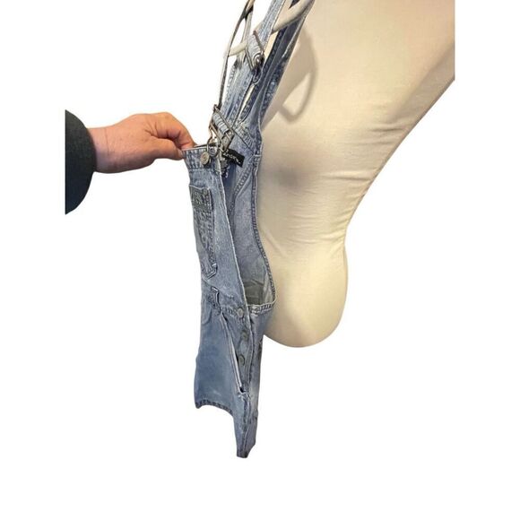 Vintage No Boundaries Bib Overall Shorts Denim Size Small (Juniors 3-5) - Picture 7 of 14